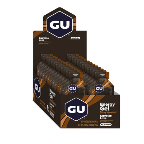Caja de Geles Espresso Love GU Energy (24 Unidades)
