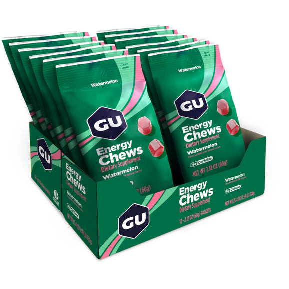 Caja de Gomitas Chews Watermelon Gu Energy