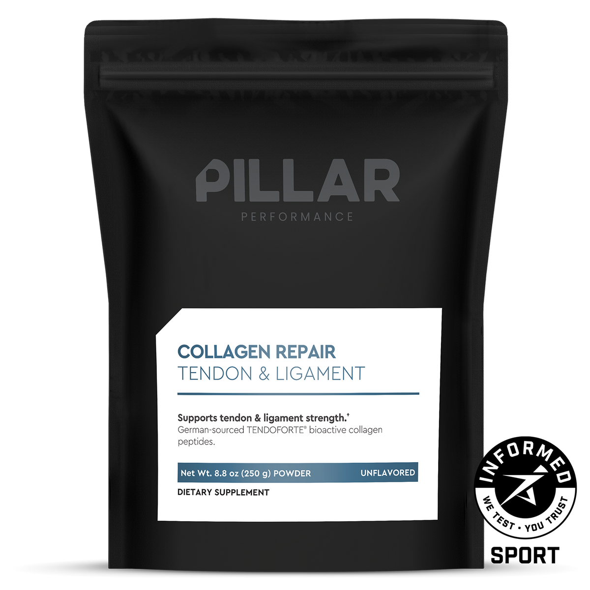 Pillar Performance Collagen Repair Colágeno para Tendones y Ligamentos 250 g (50 porciones)