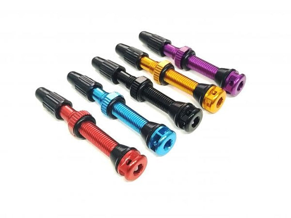 Set Valvula Tubular Cushcore SC Anodizada - Rideshop