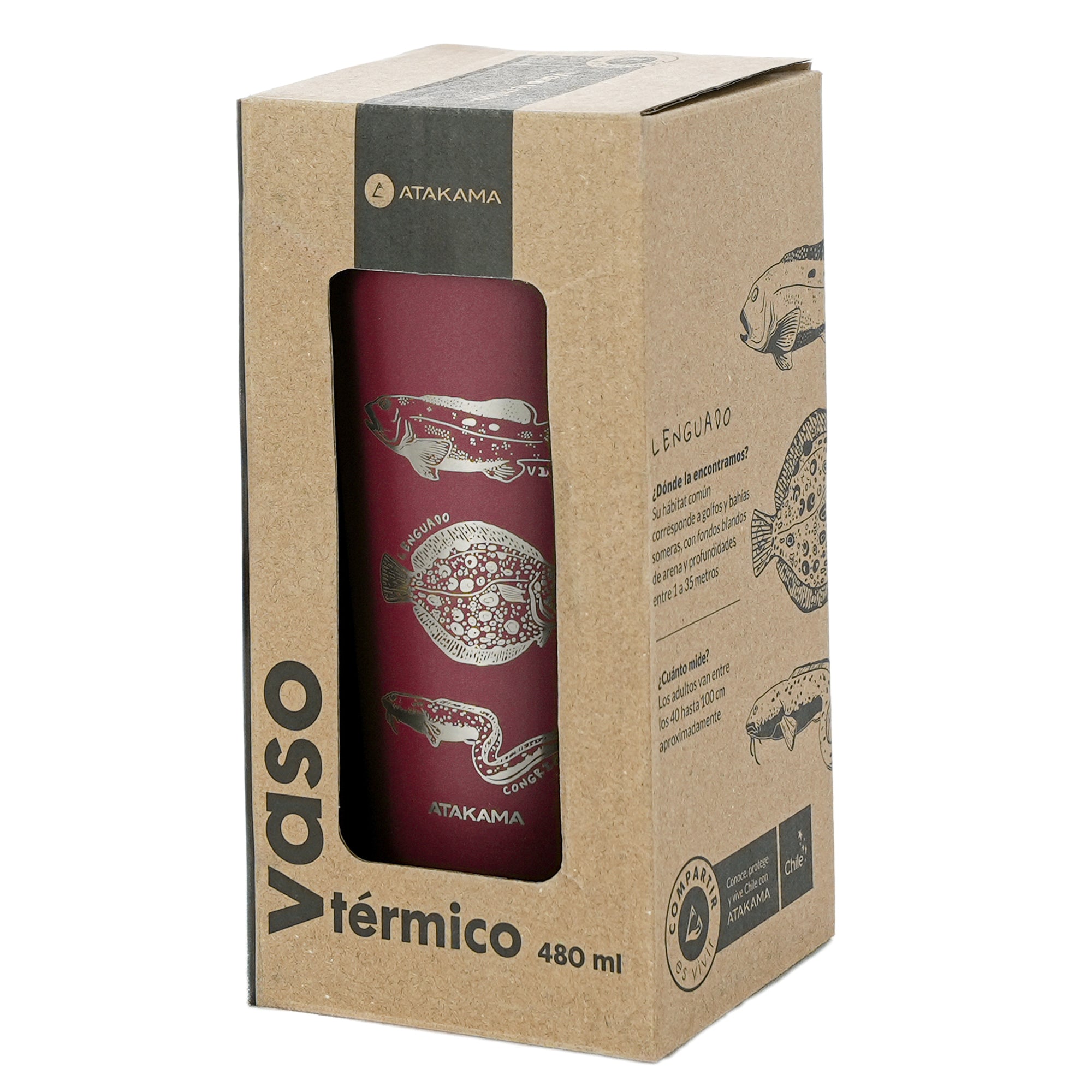 Vaso térmico peces 480 ml Atakama Outdoor - Rideshop