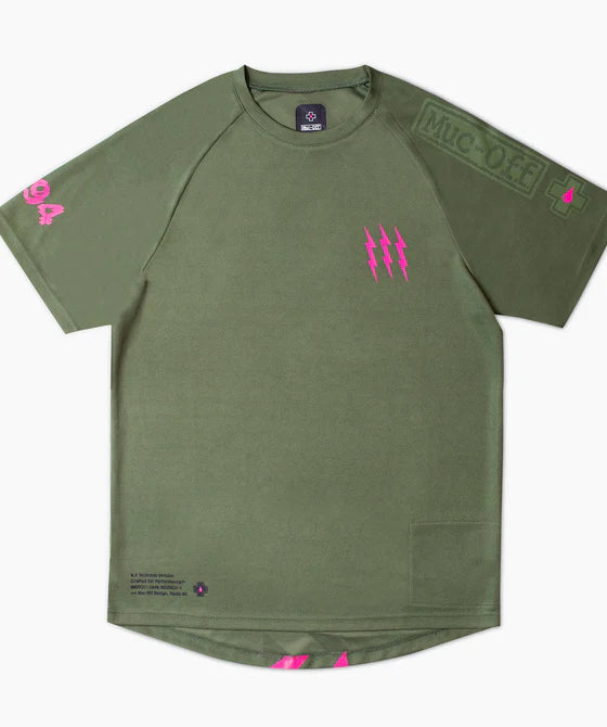 Muc-Off Jersey Short Sleeve Green - Rideshop