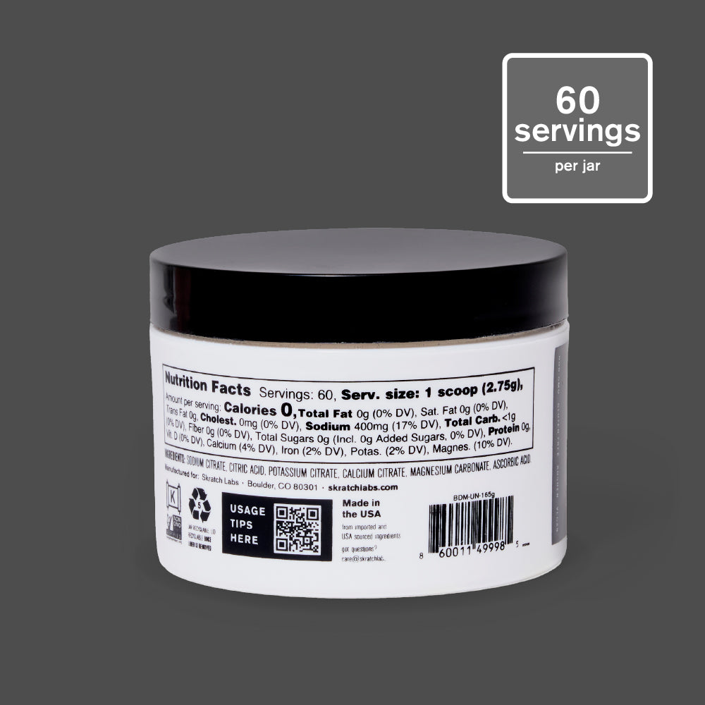 Skratch Labs Electrolyte Booster Sin Sabor – Frasco 165 g (60 porciones) - imagen 3