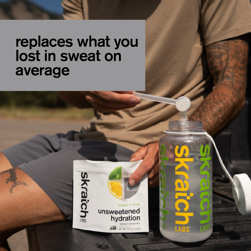 Skratch Labs Unsweetened Hydration Sport Drink Mix Sin Azúcar Limón y Lima – Bolsa 120 g (30 porciones) - imagen 3