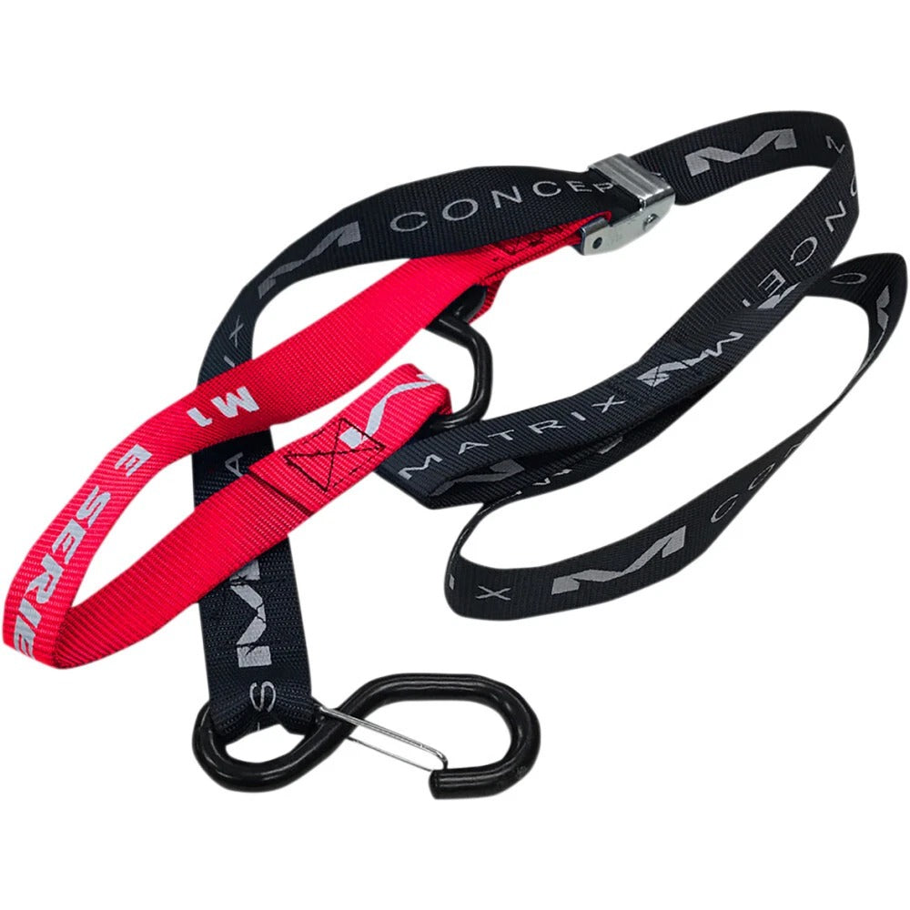 Correas Moto Tie Down 1" Negro/Rojo Matrix Concepts