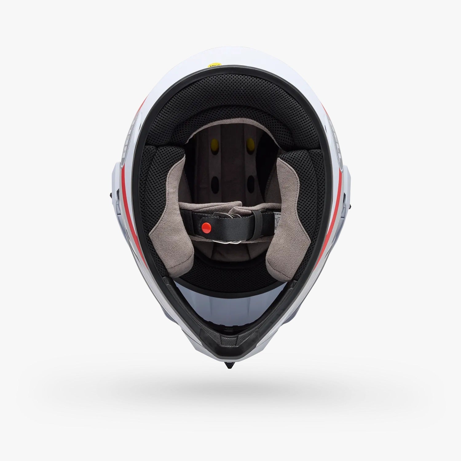 Casco Moto Calle MX-9 ADV Blanco/Rojo Certificado QR Bell