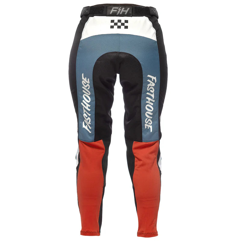 Pantalón Mujer Fasthouse Speed Style Anthem Blanco/Azul