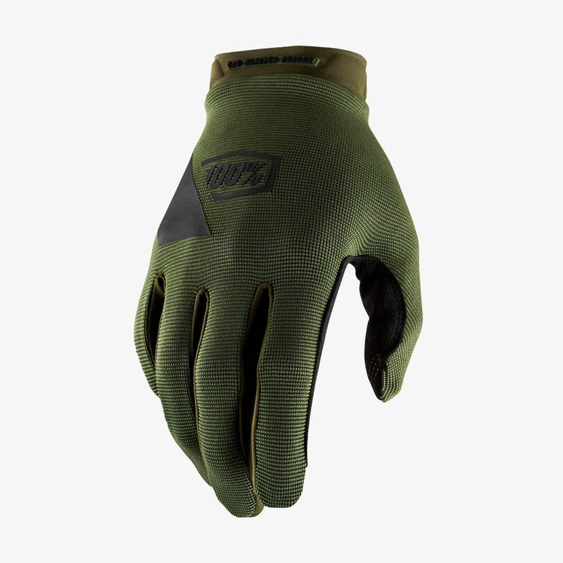 100% Guantes Ridecamp Army Green/Black - Rideshop