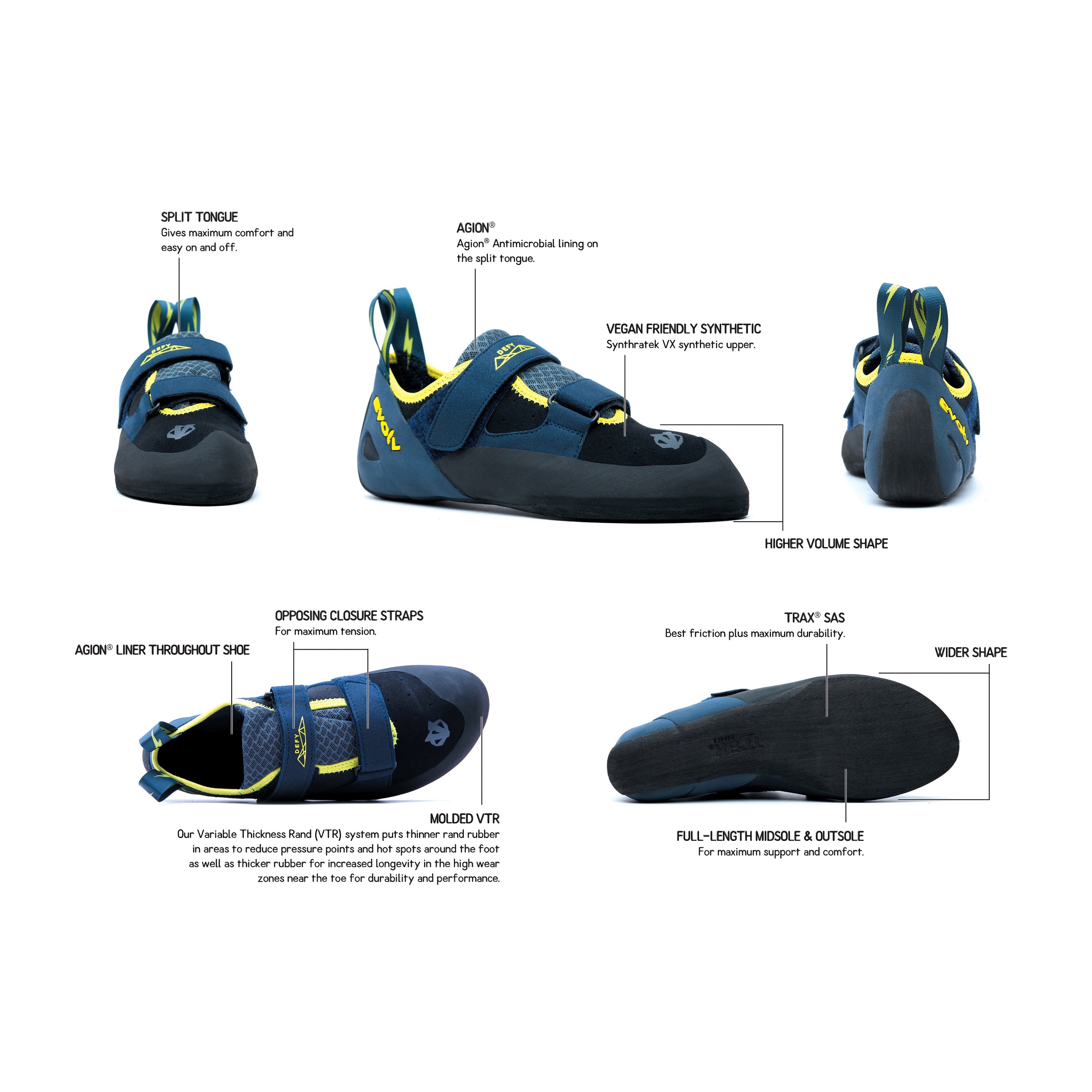 Zapatilla De Escalada Hombre Defy