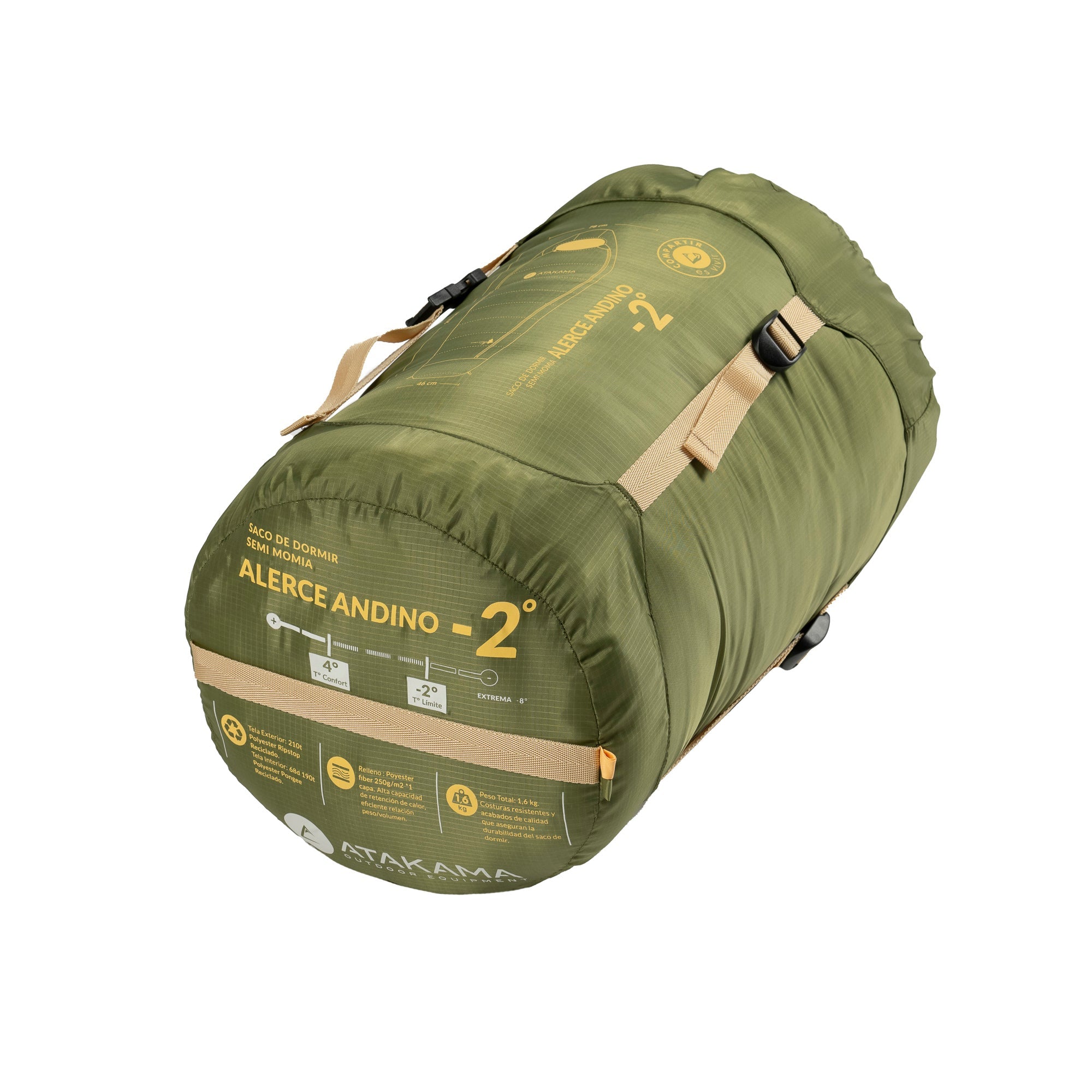 Saco de dormir Alerce Andino -2° Atakama Outdoor - Rideshop