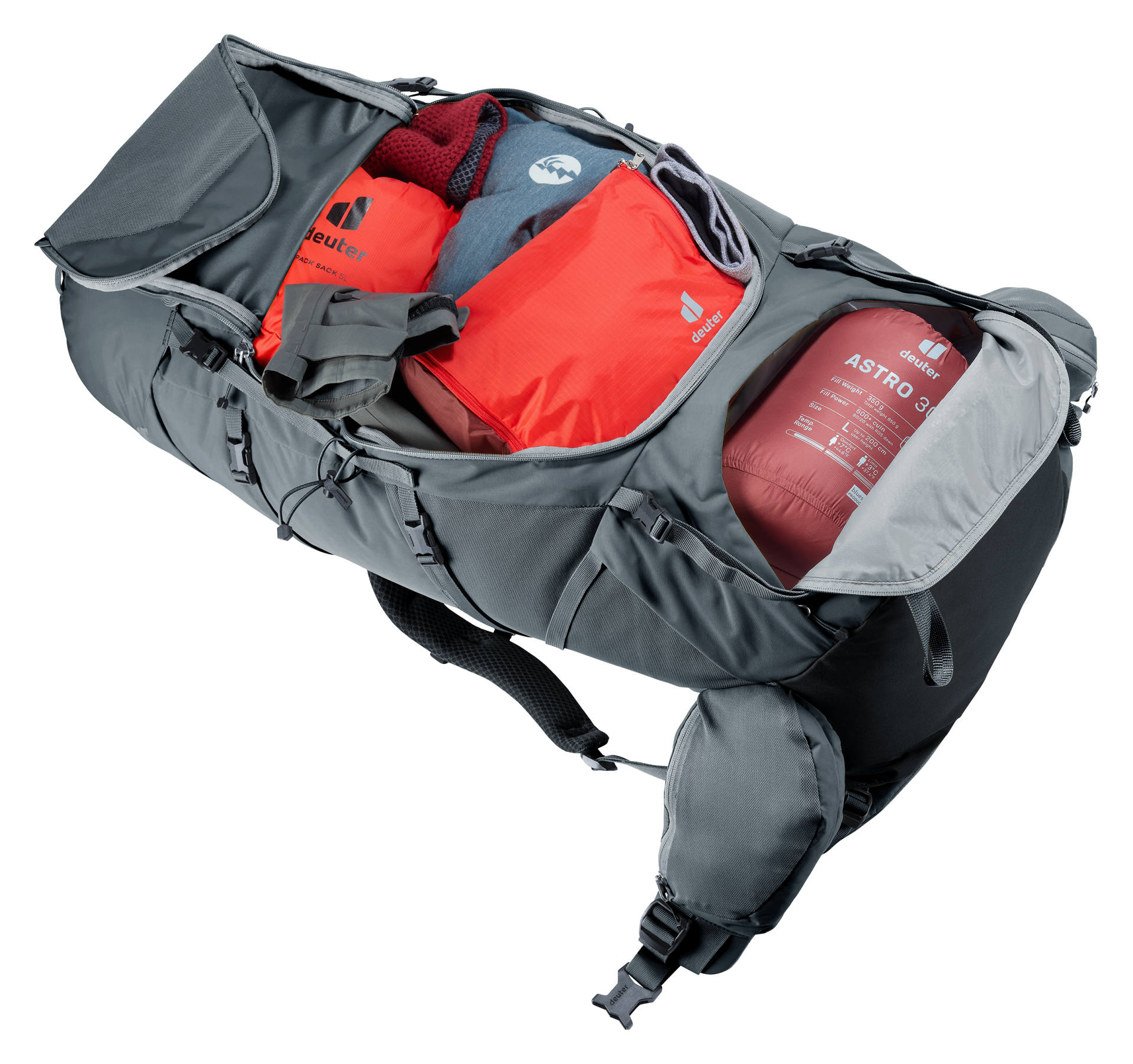 Deuter Mochila Aircontact Core 65+10 SL graphite