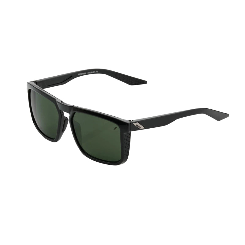 100% Anteojos Renshaw - Gloss Black - Grey Green Lens - Rideshop