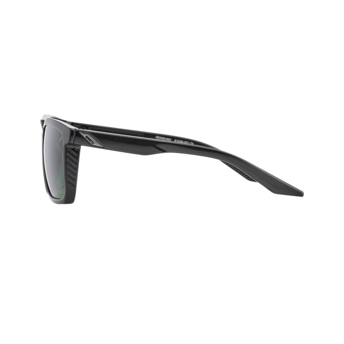 100% Anteojos Renshaw - Gloss Black - Grey Green Lens - Rideshop