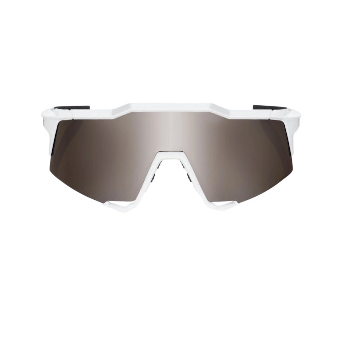100% Anteojos Speedcraft - Matte White - Hiper Silver Mirror Lens