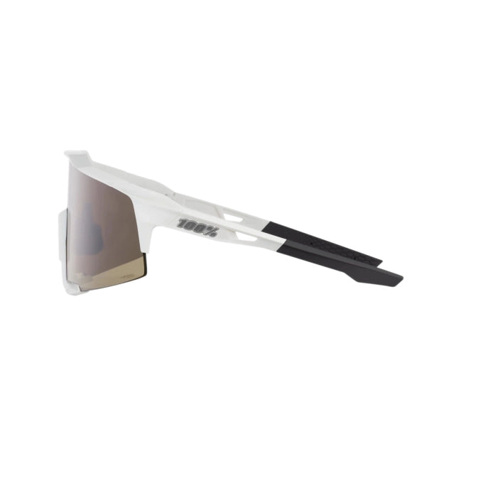 100% Anteojos Speedcraft - Matte White - Hiper Silver Mirror Lens - Rideshop
