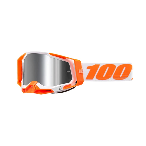100% Antiparra Racecraft 2 Orange - Mirror Silver Flash Lens
