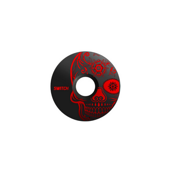 Tapa tee aluminio Switch Components SKULL - Rideshop