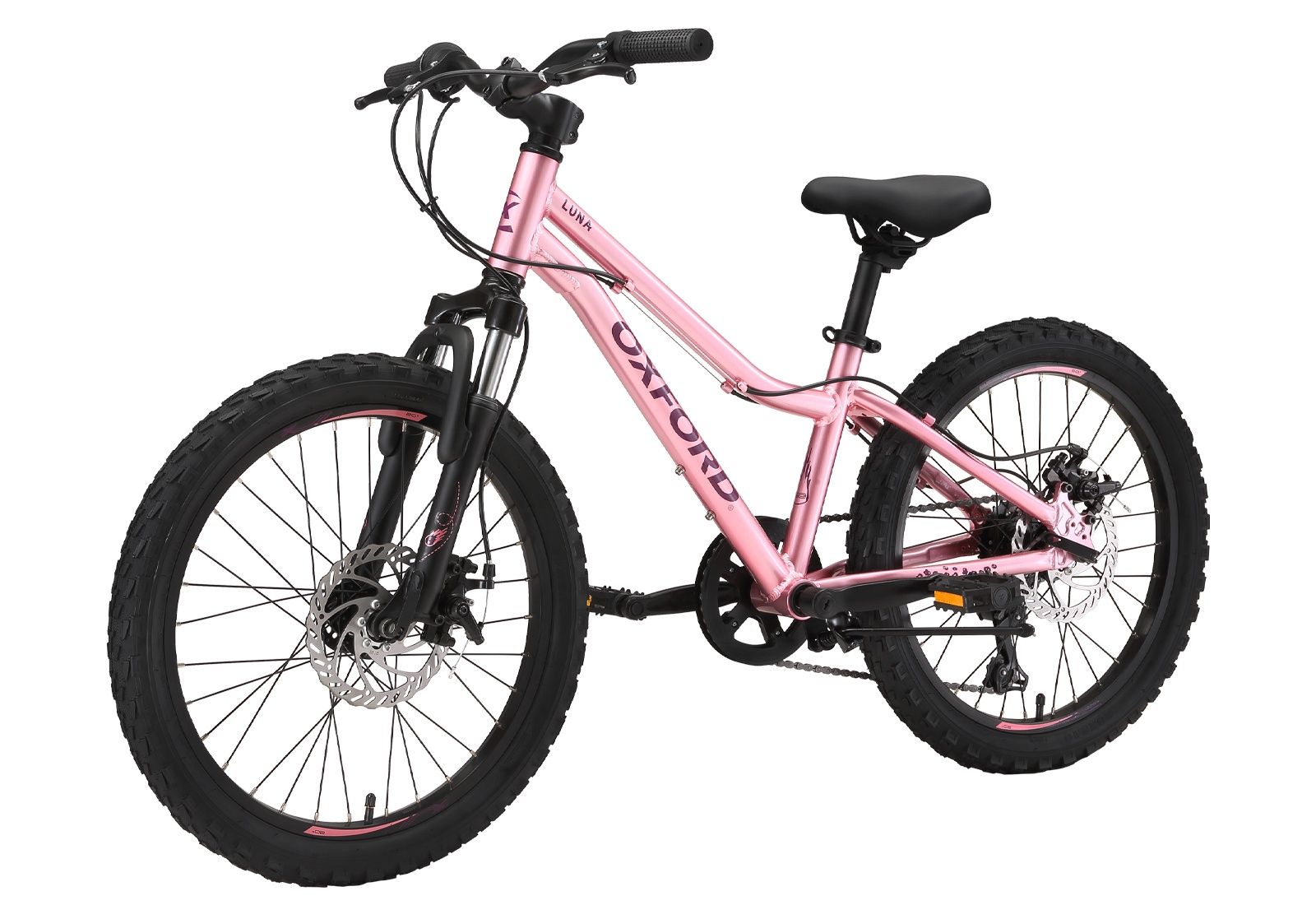 Bicicleta Infantil Oxford Luna Aro 20 Suspensión 6V Rosado My2025