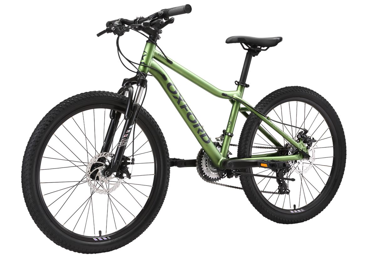 Bicicleta Infantil Oxford Drako Aro 24 Suspensión Verde