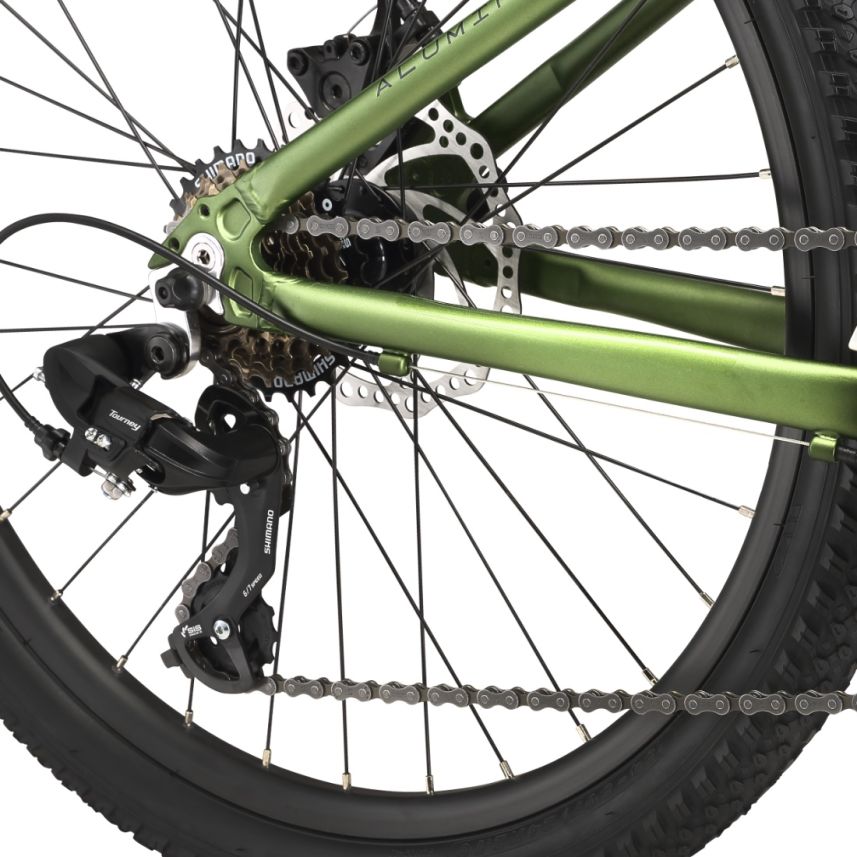 Bicicleta Infantil Oxford Drako Aro 24 Suspensión Verde