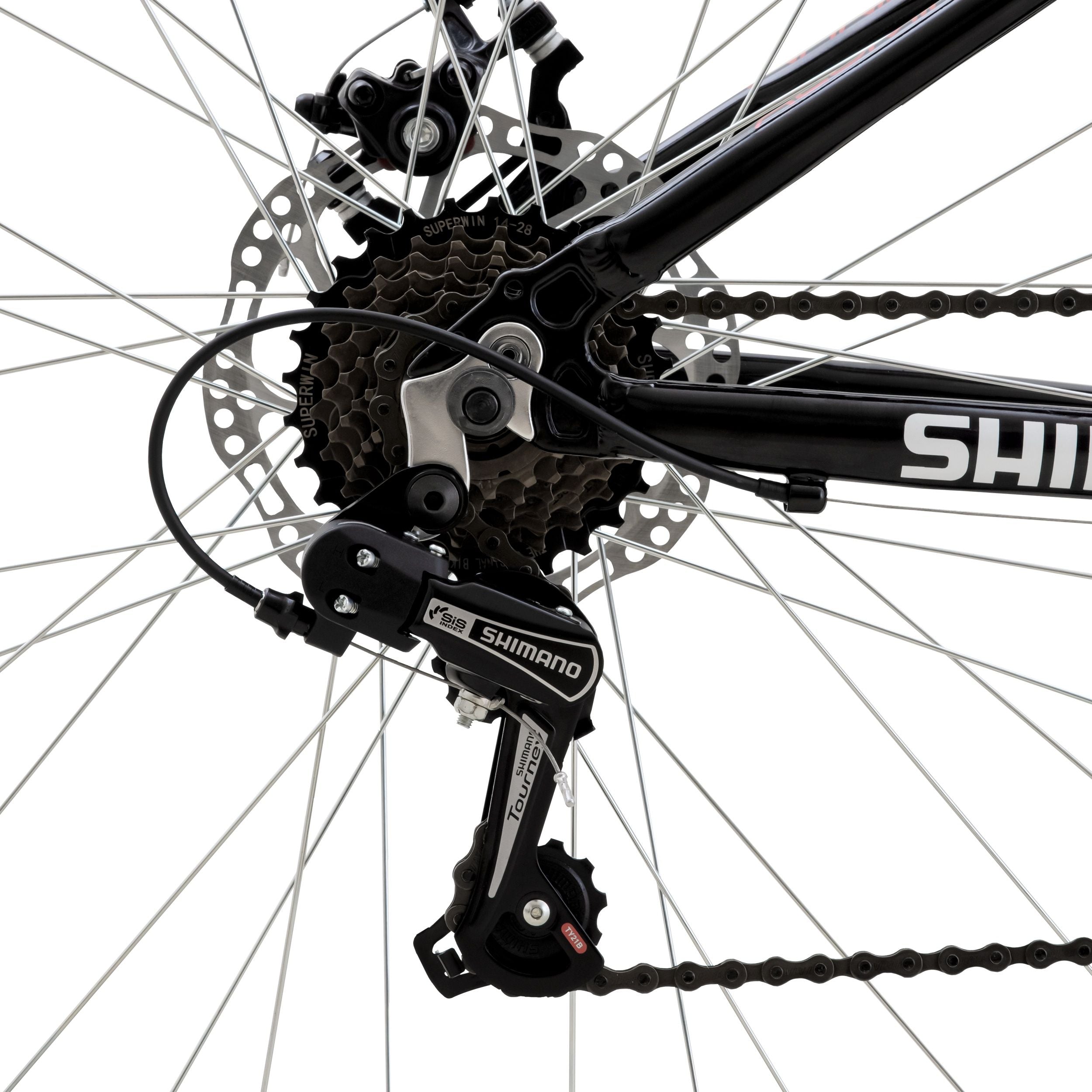 Oxford Bicicleta Everest 21V Negro/Blanco - Rideshop