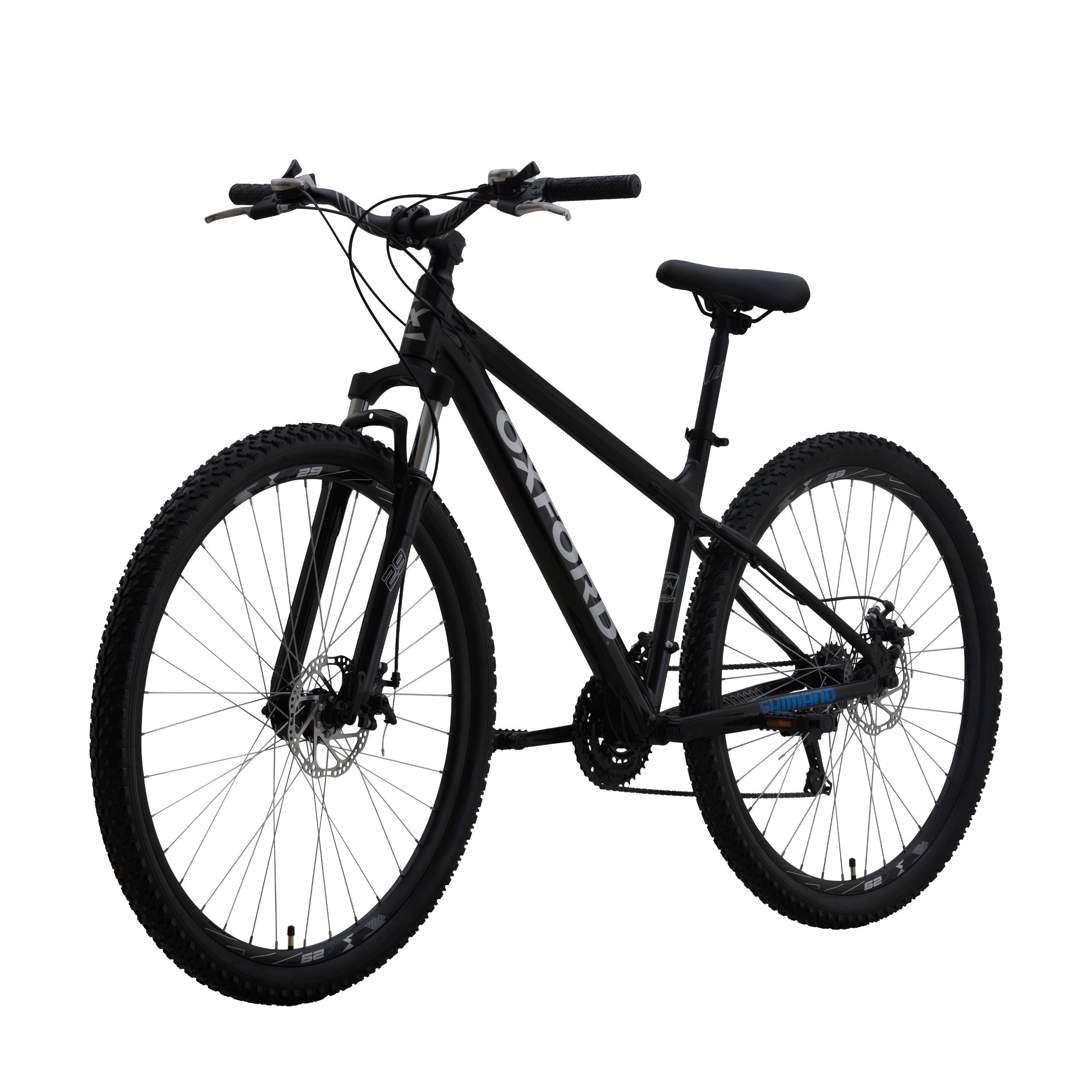 Oxford Bicicleta Everest 21V Negro/Plata - Rideshop