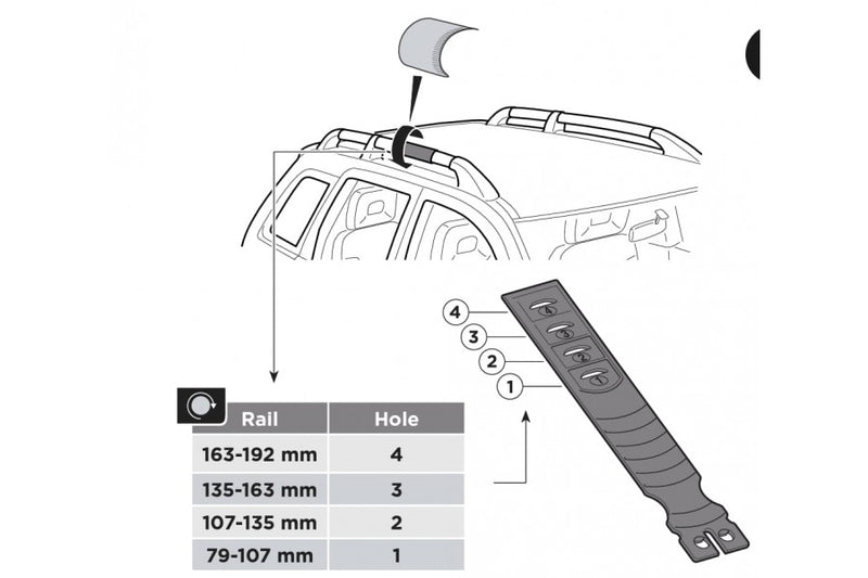 Thule Base para Techo Edge Raised Rail 7204 - Rideshop