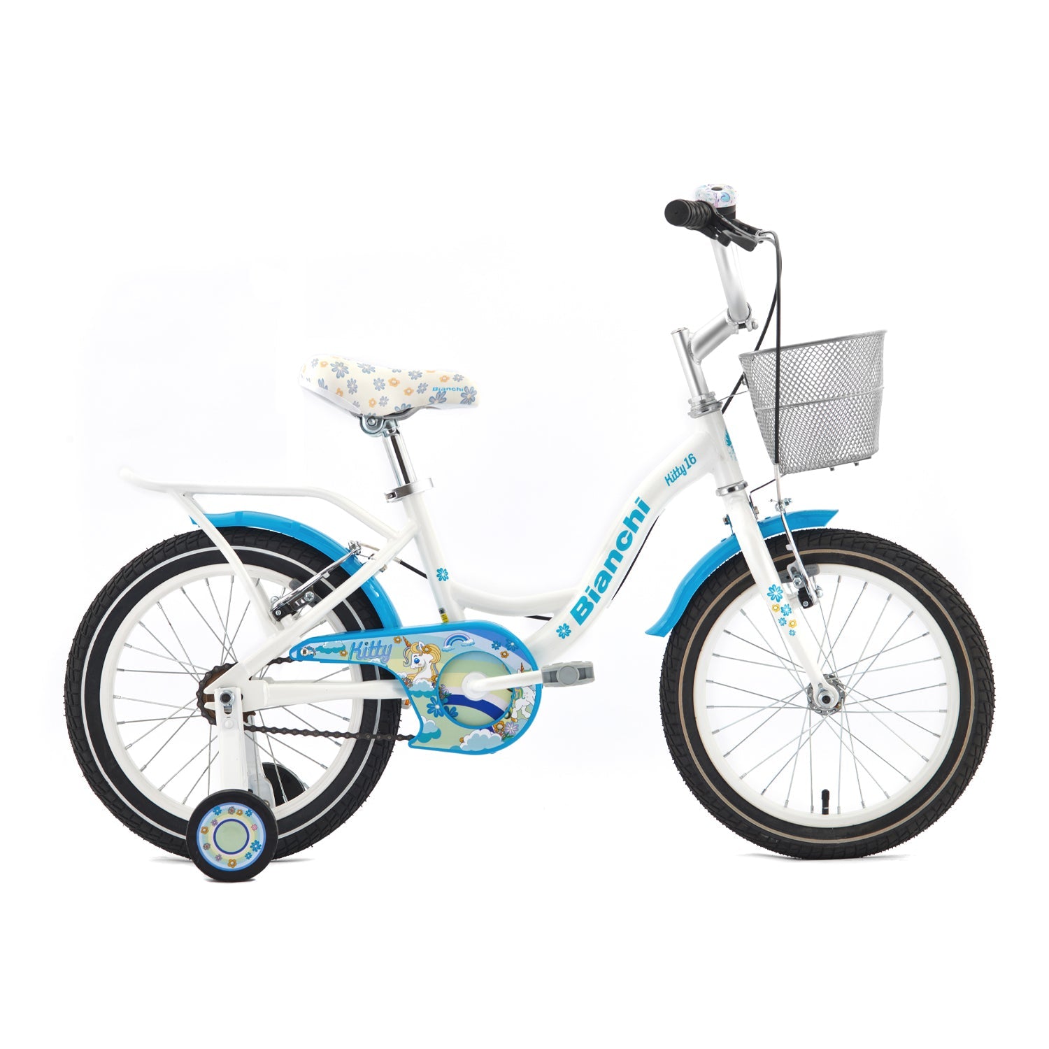 BICICLETA BIANCHI KITTY 16 BLANCO / CELESTE