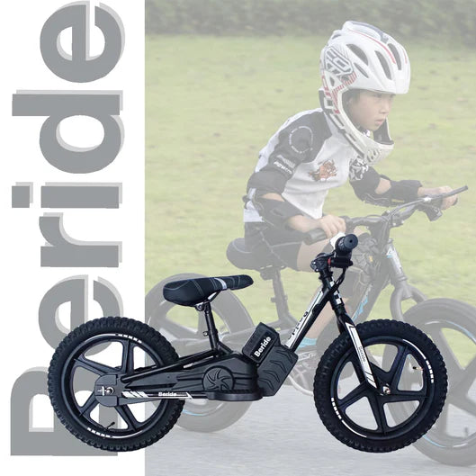 Bicicleta Moto Eléctrica E-Bike BeRide Aro 16 Negra