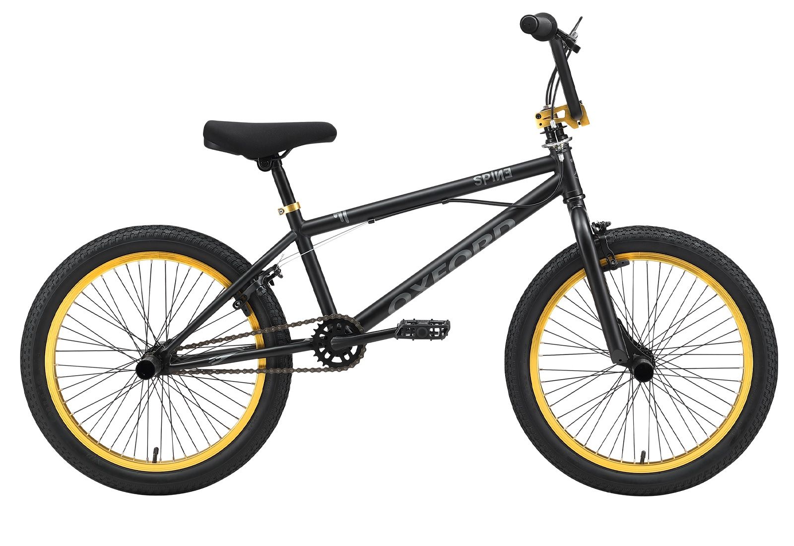 Bicicleta Infantil Oxford Spine Aro 20 Negro/Amarillo My2025