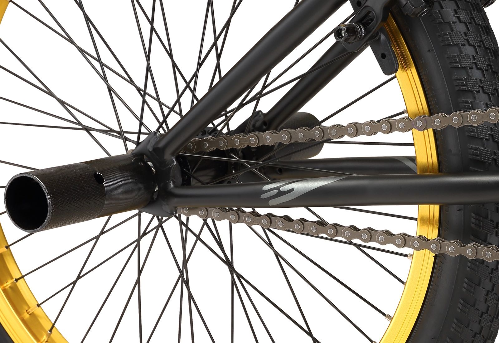 Bicicleta Infantil Oxford Spine Aro 20 Negro/Amarillo My2025