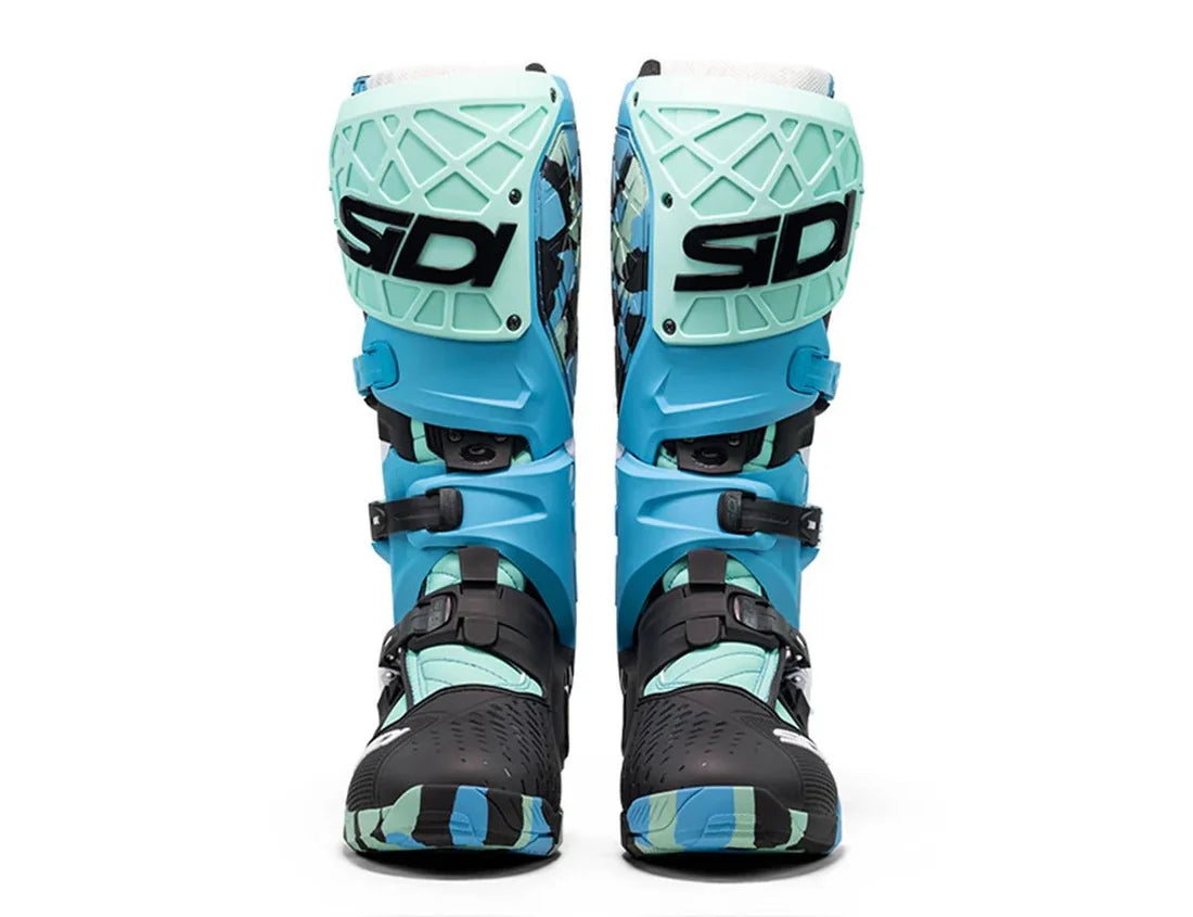 Bota de Moto Sidi Crossair X Messy Cyan