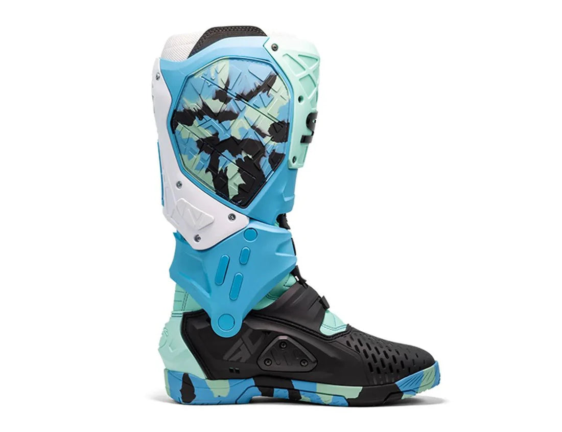 Bota de Moto Sidi Crossair X Messy Cyan