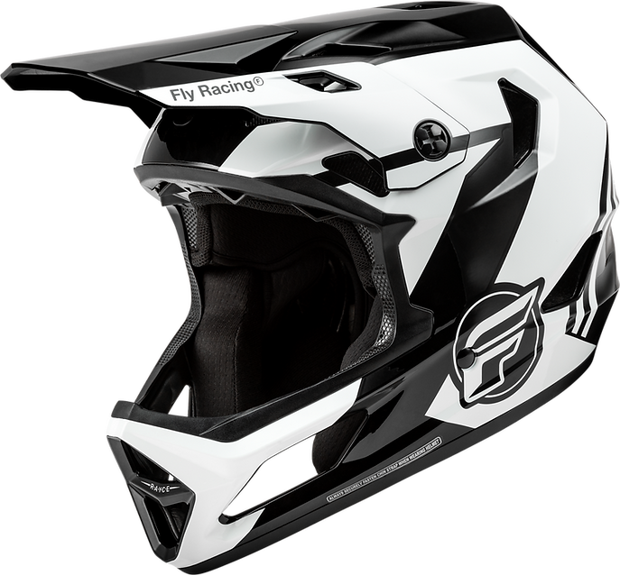 Casco Bicicleta Fly Racing Rayce Negro/Blanco 2025