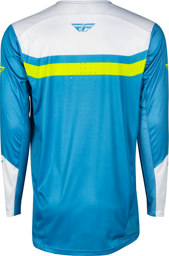 Jersey MTB Fly Racing Rayce Celeste/Blanco 2025