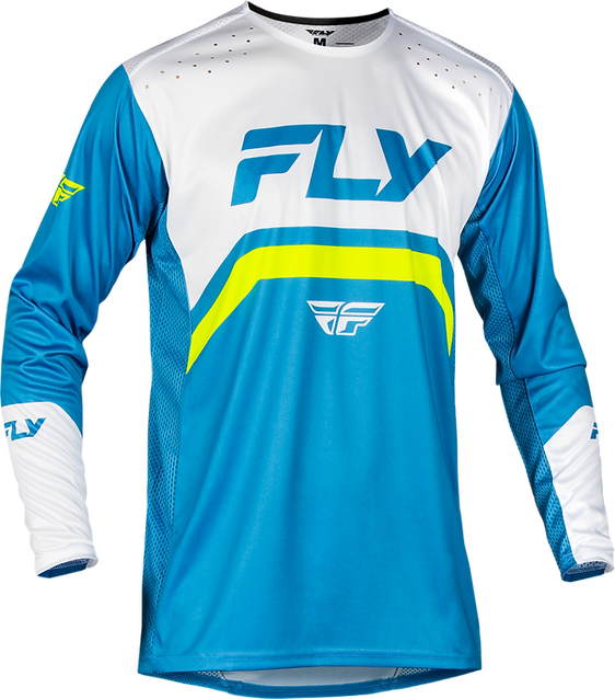 Jersey MTB Fly Racing Rayce Celeste/Blanco 2025