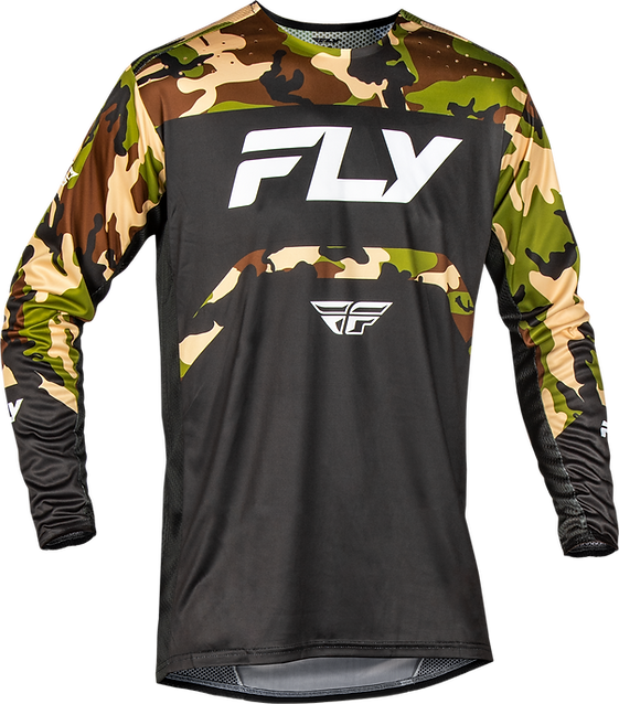 Jersey MTB Fly Racing Rayce  Negro/Camo 2025