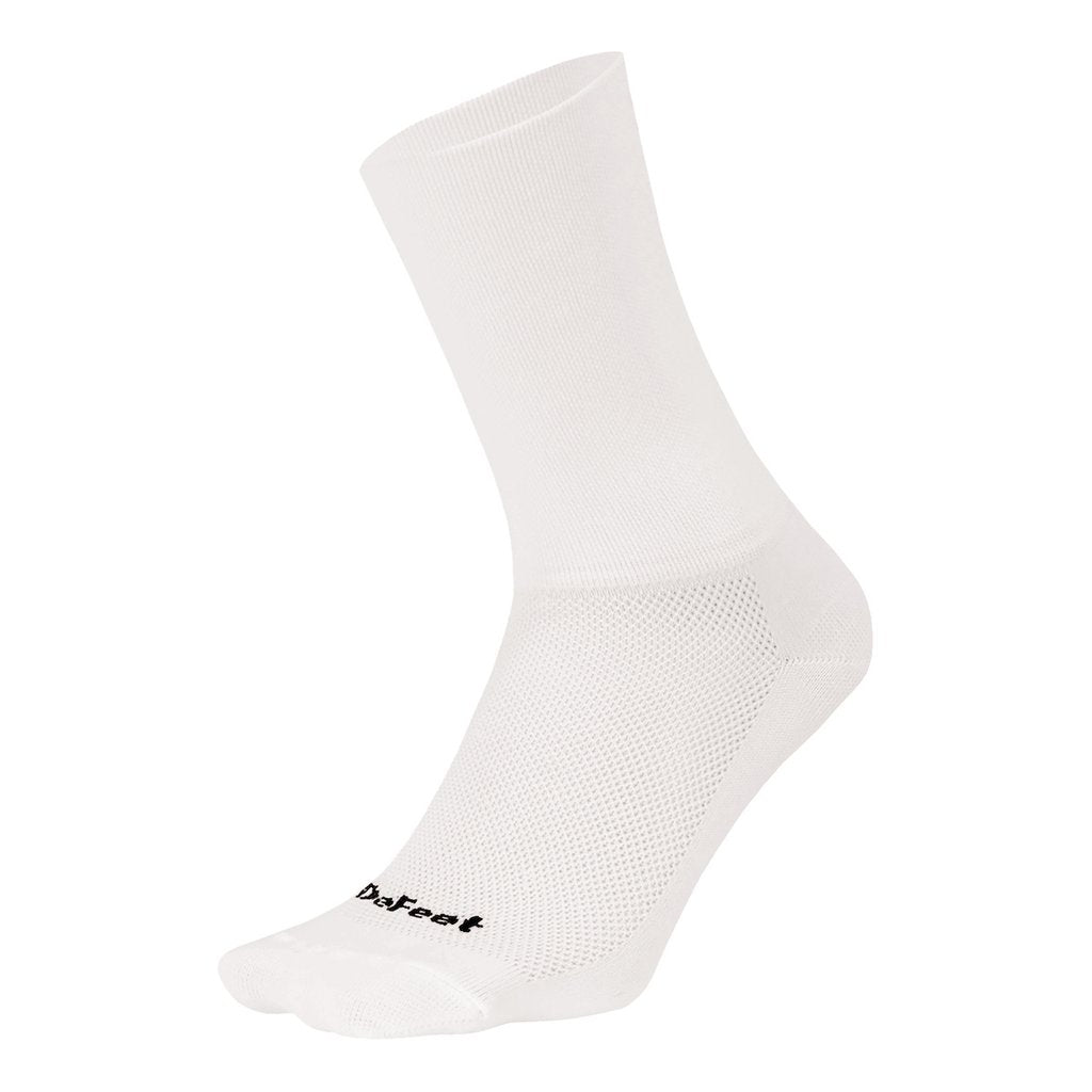 Calcetín Defeet Aireator 6 D-Logo Double Cuff White