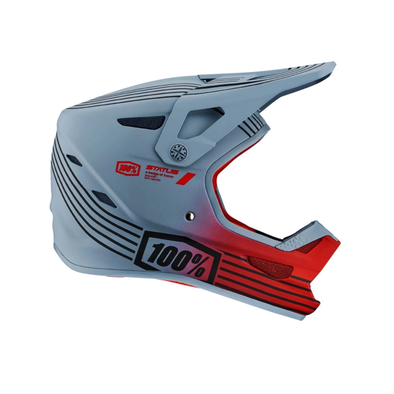 100% Casco Bicicleta Status Niño Caltec/Grey - Rideshop