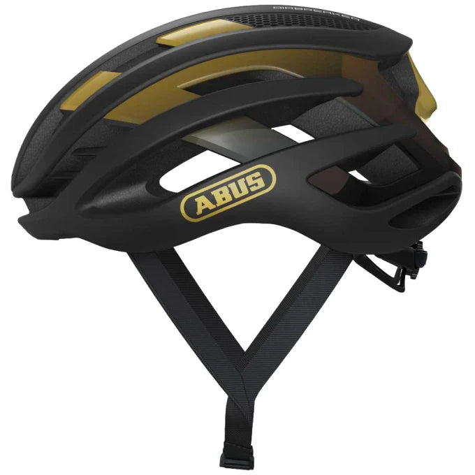 Casco Bicicleta Adulto AIRBREAKER Negro Dorado