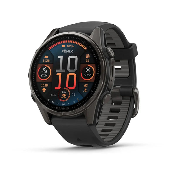 Smart Watch fēnix® 8 Garmin – 43mm Amoled Sapphire Carbon Gray - Rideshop