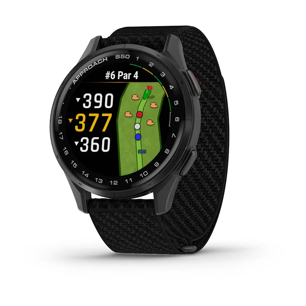 Garmin Approach S50 — Reloj Gps para Golf 43 Mm con Correa de Nylon