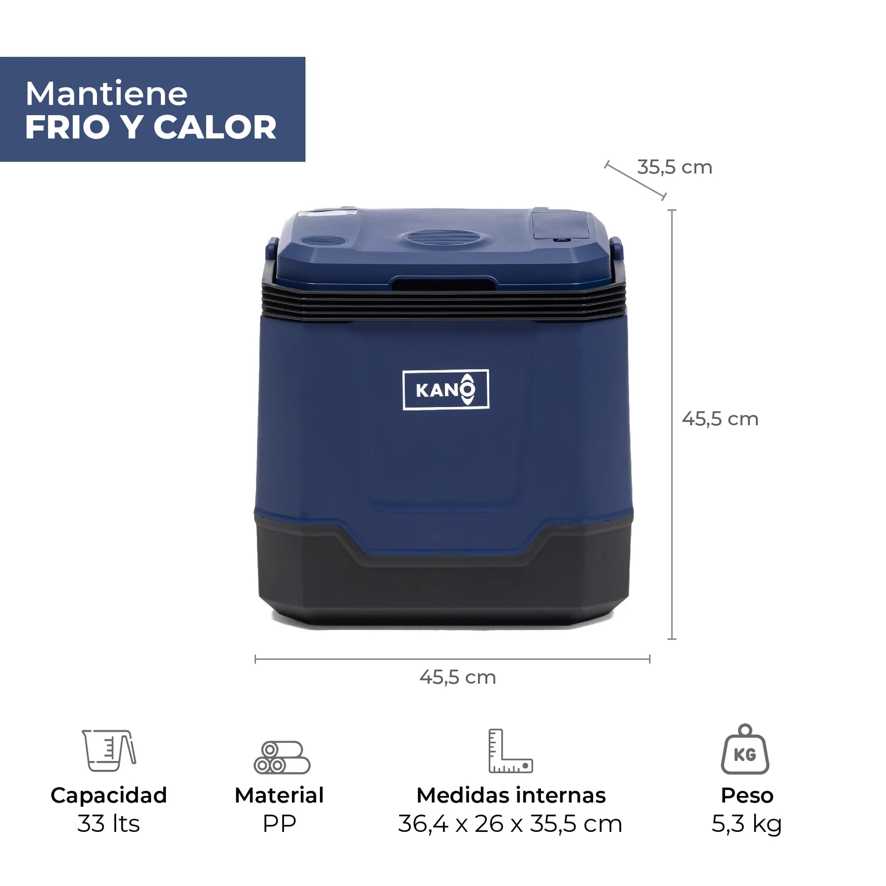 Cooler Eléctrico Queulat Azul