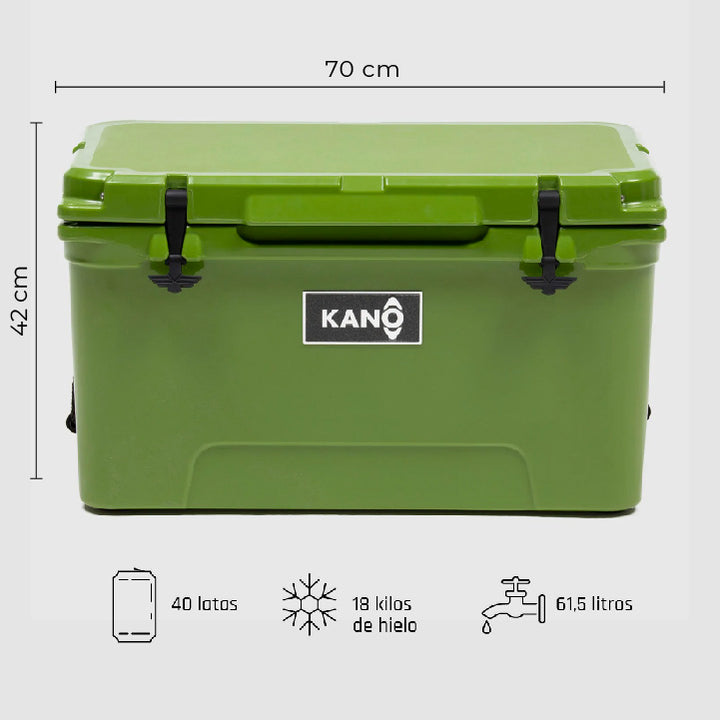 Kano Cooler Rígido San Rafael 65Qt Verde - Rideshop