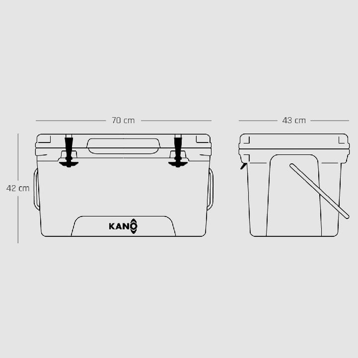 Kano Cooler Rígido San Rafael 65Qt Verde - Rideshop