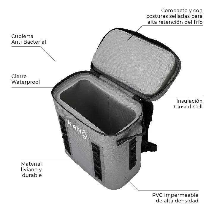 Cooler Mochila Térmica de Aislamiento Kano 20L