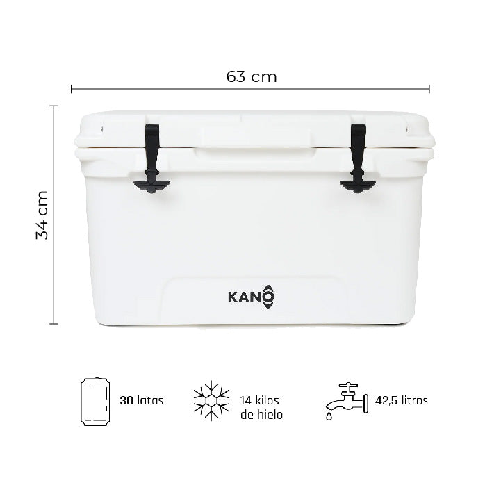 Kano Cooler O´Higgins 45Qt Blanco - Rideshop