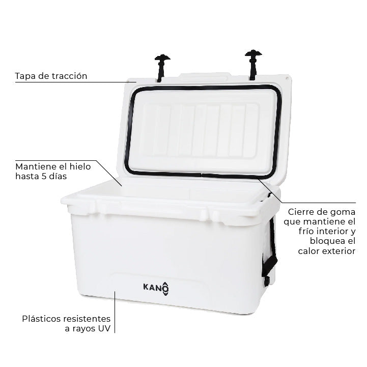 Kano Cooler O´Higgins 45Qt Blanco - Rideshop