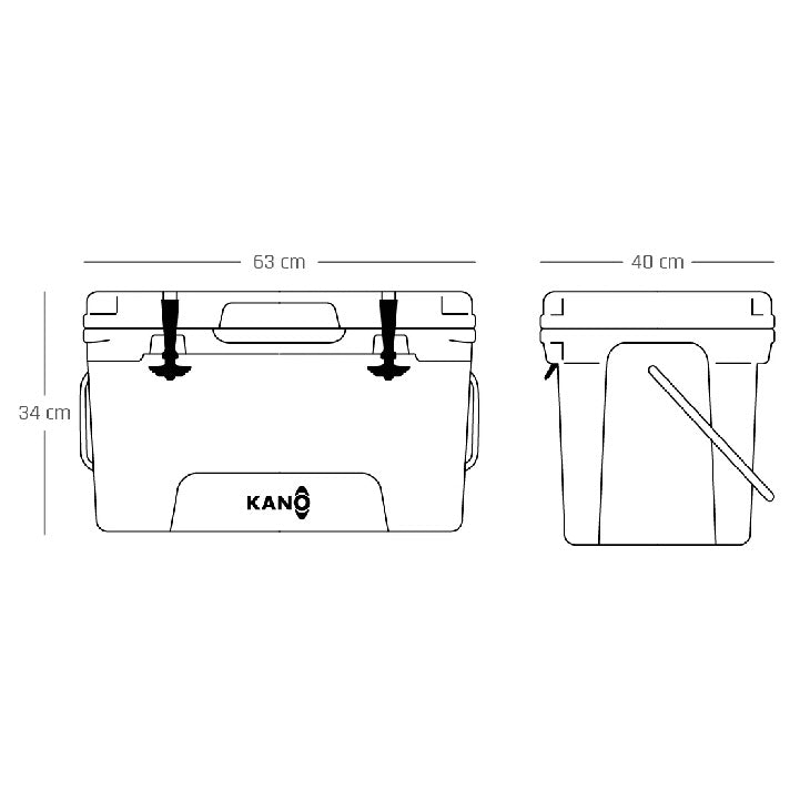 Kano Cooler O´Higgins 45Qt Blanco - Rideshop