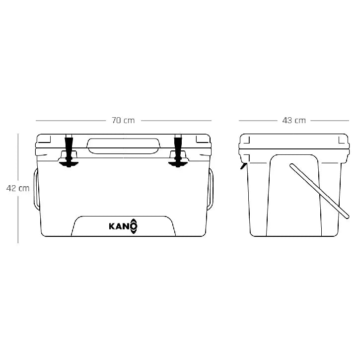 Cooler Rígido San Rafael Kano 65QT Beige